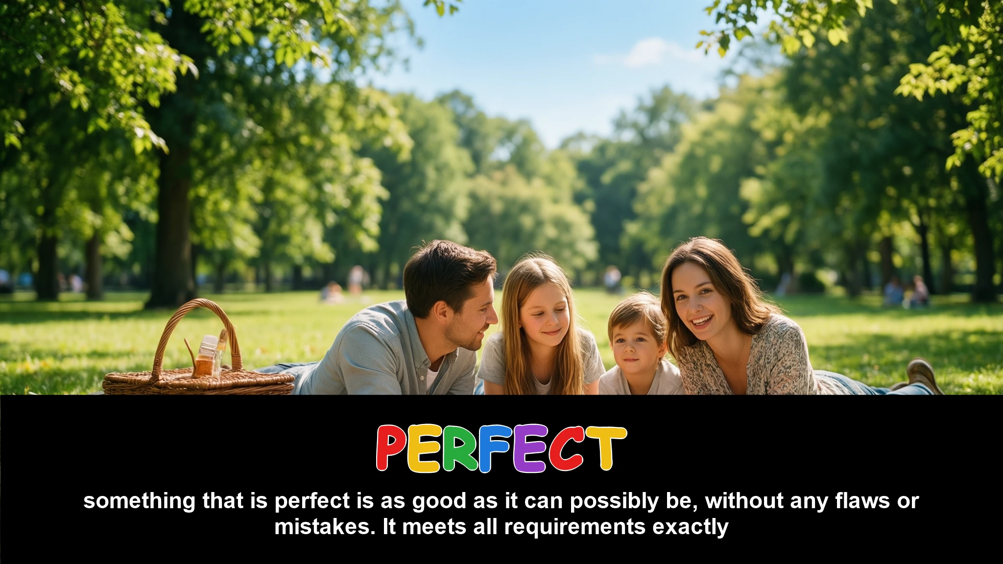 English Illustration for perfect